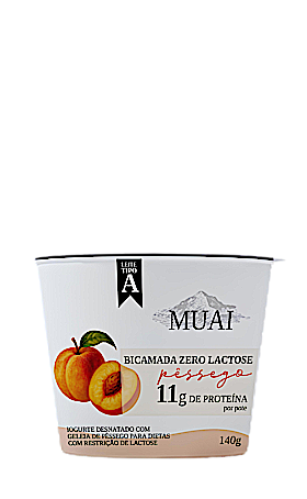 Iogurte Bicamada Zero Lactose Pêssego